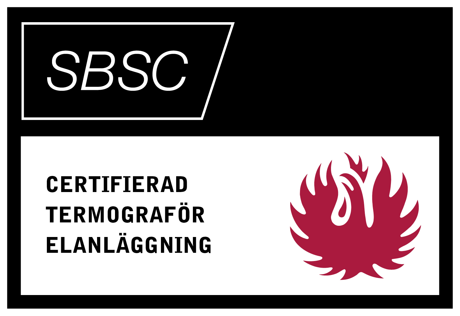 SBSC — Certifierad termograför elanläggning